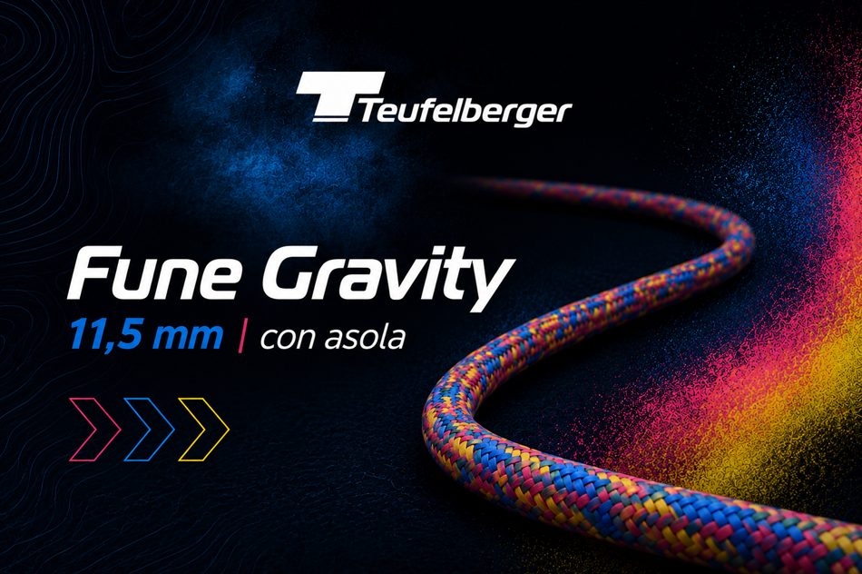 L'evoluzione in arrampicata con la Fune Gravity 11,5 mm Teufelberger